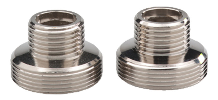 Övergångsnippel Krom M26 x R15 2-pack Trio Perfekta